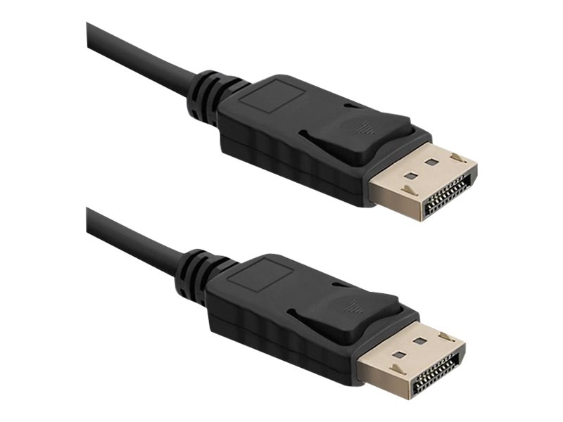 Qoltec - Displayport Kabel - Displayport (Han) Låsende Til Displayport (Han) Låsende - Displayport 1.4 - 50 Cm - Sort