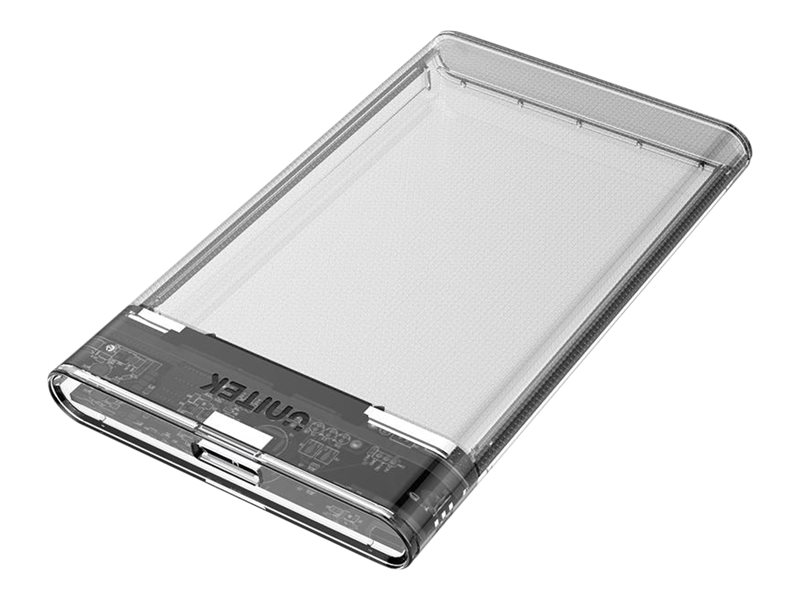 Unitek S1103a, Hdd / Ssd-Gehäuse, 2.5 Zoll, Sata, Serial Ata Ii, Serial Ata Iii, 5 Gbit/S, Usb Anschluss, Transparent