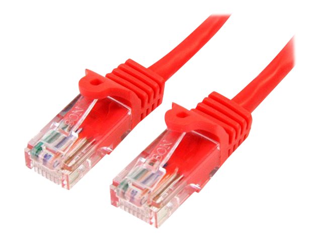 Startech Cat5e Cable - 10 M Red Ethernet Cable - Snagless - Cat5e Patch Cord - Cat5e Utp Cable - Rj45 Network Cable - Patchkabel - Rj-45 (Han) Til Rj