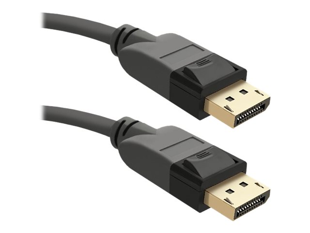 Qoltec 50468, 3 M, Displayport, Displayport, Stecker, Stecker, Schwarz