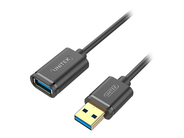Unitek Y-C459gbk - Usb-Forlængerkabel - Usb Typ A (Han) Til Usb Typ A (Hun) - Usb 3.0 - 2 M - Sort