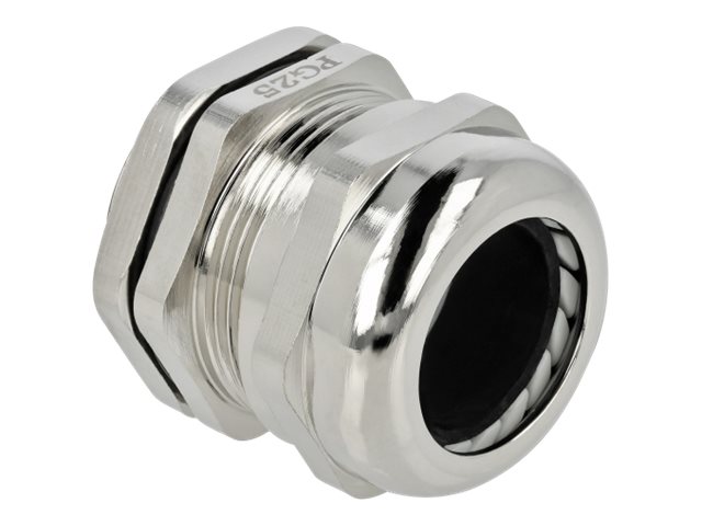 Delock Kabelverschraubung Pg25 Metall, Metallisch, Messing, 1 Stück(E), Pg25, 2,1 Cm, Ip68