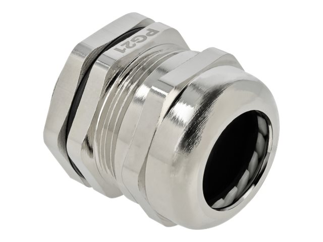 Delock Kabelverschraubung Pg21 Metall, Metallisch, Messing, 1 Stück(E), Pg21, 1,8 Cm, Ip68