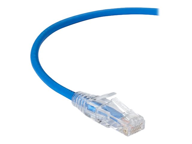 Black Box Slim-Net - Patchkabel - Rj-45 (Han) Til Rj-45 (Han) - Utp - Cat 6A - Booted, Formet, Strenget - Blå