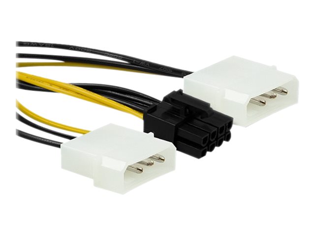 Qoltec 50433, 0,15 M, Pci-E (8-Pin), Gerade, Gerade