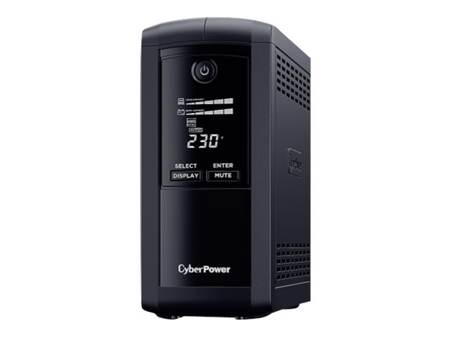 Cyberpower Value Pro Vp700elcd-Fr - Usv - Ac 230 V - 390 Watt - 700 Va - 1-Faset - Rs-232, Usb - Output-Stikforbindelser: 4 - Sort