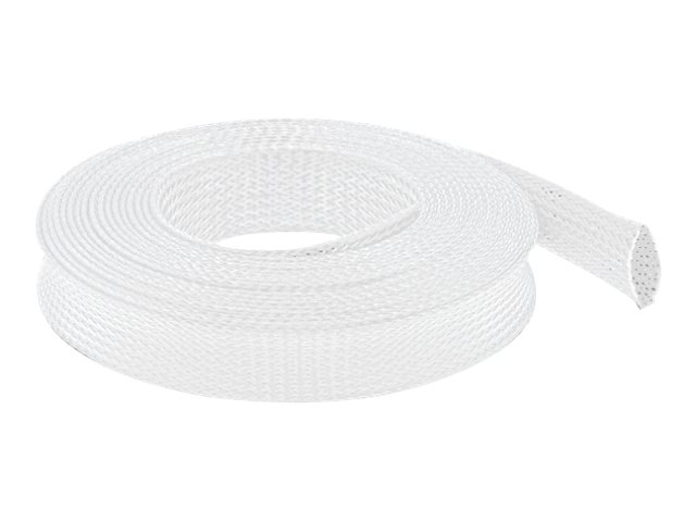 Delock Braided Sleeving stretchable - Utvidgningsbart inflätat kabelfodral - 5 m - vit | EL Artiklar - Vägar & tillägg - Övriga | GameStuff