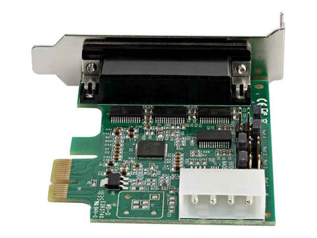 Startech 4 Port Serielle Pci Express Rs232 Adapter Karte - Pcie Serielle Host Controller Karte - Pcie Zu Seriell Db9 - 16950 Uart - Niedrig Profil Er