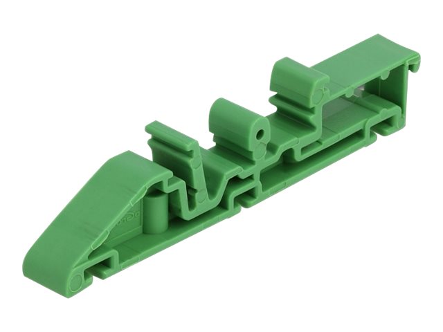 Delock - Din Rail Clip - Grøn (Pakke Med 4)