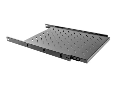 Lanberg - Rackhylde - RAL 9004, sort - 1U - 19