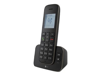 Deutsche Telekom Sinus A 207 - Trådløs telefon - besvarelsessystem med opkalds-ID - DECT\GAP - sort