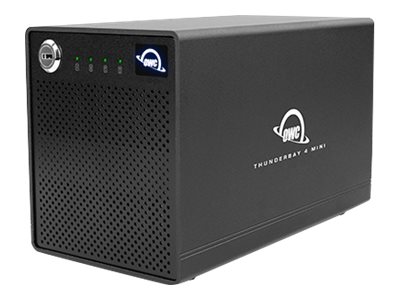 Owc Thunderbay 4 Mini, Hdd / Ssd-Gehäuse, 2.5", Sata, 40 Gbit/S, Usb Anschluss, Schwarz