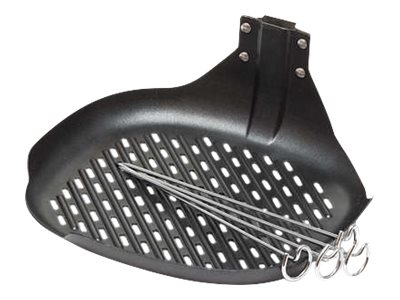 Philips Zubehör-Set, 1 Grillpfanne, 4 Spieße Für Den Airfryer, Gusseiserne Pfanne, Philips, Hd962x, Hd964x, Hd972x, Schwarz, Metall, Metall