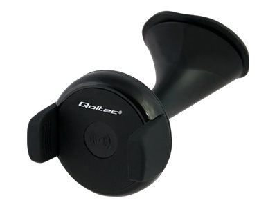 Qoltec Induction - Trådløs Opladerholder Til Bil - 5 Watt - 1 A - Sort