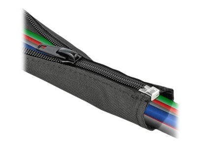 Delock Woven Sleeve With Zip Fasterner Heat-Resistant - Flettet Hylster - 2 M - Sort