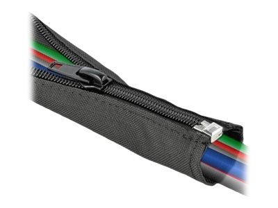 Delock Woven Sleeve With Zip Fasterner Heat-Resistant - Flettet Hylster - 2 M - Sort