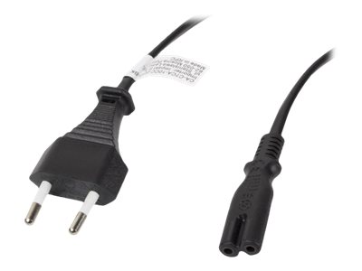 Lanberg - Strømkabel - Eurostecker Til Iec 60320 C7 - 10 A - 3 M - Sort - Europa (Eksklusive Storbritannien, Irland, Malta, Cypern)