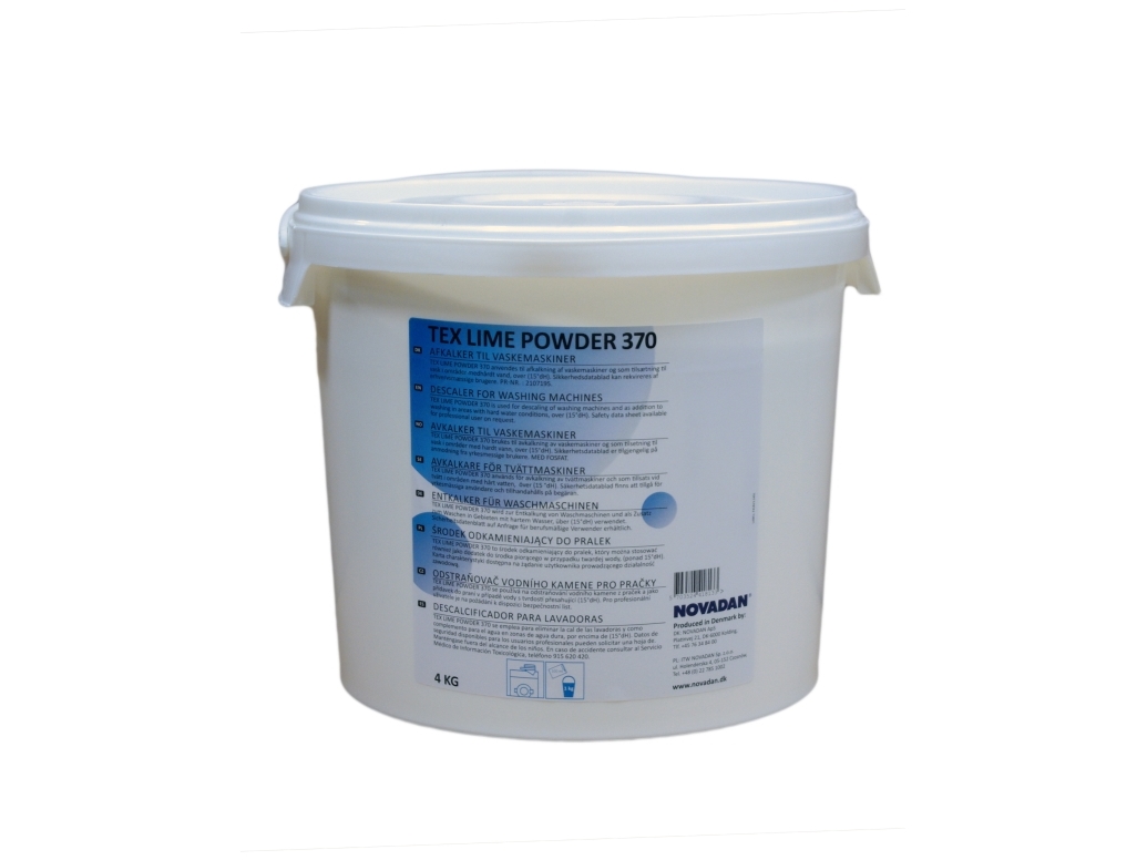 Afkalker Tex Lime Powder 370 3,5kg t/vaskemaskine - (3 kilogram pr. stk.)