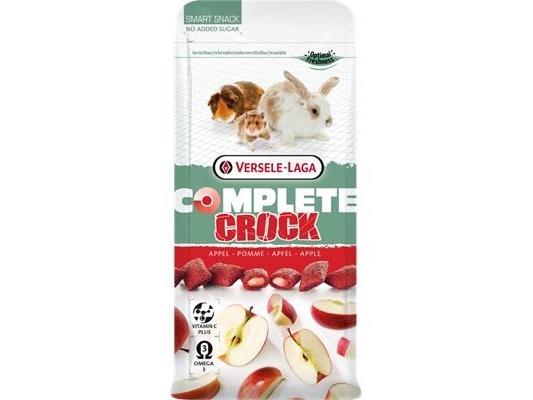 Versele-Laga Crock Apple, Snack, 50 G, Kaninchen, Vitamin A, Vitamin C, Vitamin D3, Vitamin E