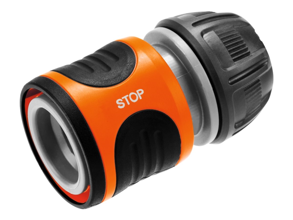 Gardena slangkoppling med vattenstopp 1/2 | Trädgården - Bevattning av trädgårdar - Krankopplingar & Slangkopplingar | GameStuff