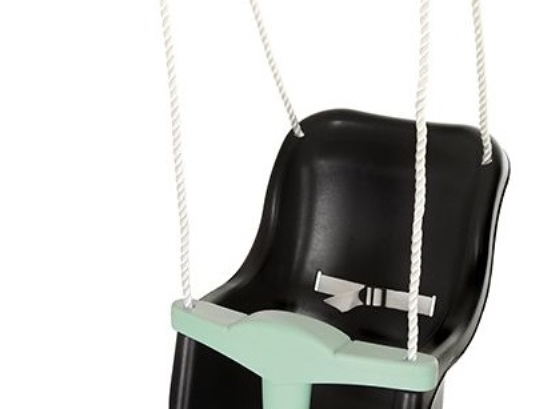 Hörby Bruk Babygynge Høj Eksklusiv Sort/lysegrøn