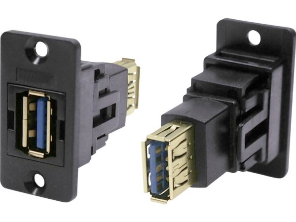 Usb-Stecker-Adapter, Anschluss, Bündig Usb-Anschluss, Typ A ⇔ Usb-Anschluss, Typ A Cp30605n Cliff Inhalt: 1 Stück