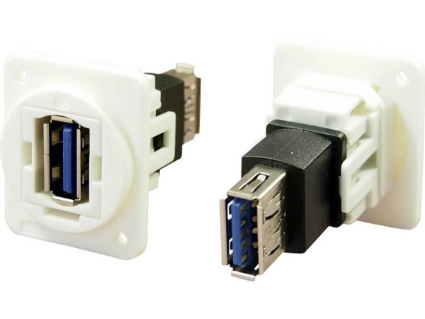 Usb-Stecker-Adapter, Anschluss, Bündig Usb-Anschluss, Typ A ⇔ Usb-Anschluss, Typ A Cp30205nxw Cliff Inhalt: 1 Stück