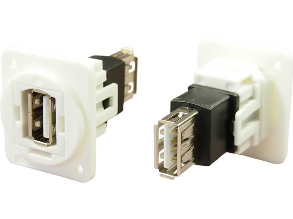 Usb-Stecker-Adapter, Anschluss, Bündig Usb-Anschluss, Typ A ⇔ Usb-Anschluss, Typ A Cp30208nxw Cliff Inhalt: 1 Stück
