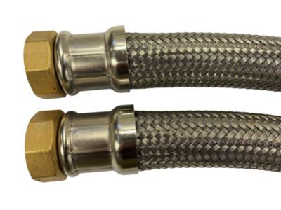 Kesselschlauch Aus Epdm-Gummi Mit Edelstahlflet Max. 70° (Peak 90°) Messing-Überwurf 1¼" 500 Mm Lang, Ohne Dichtungen