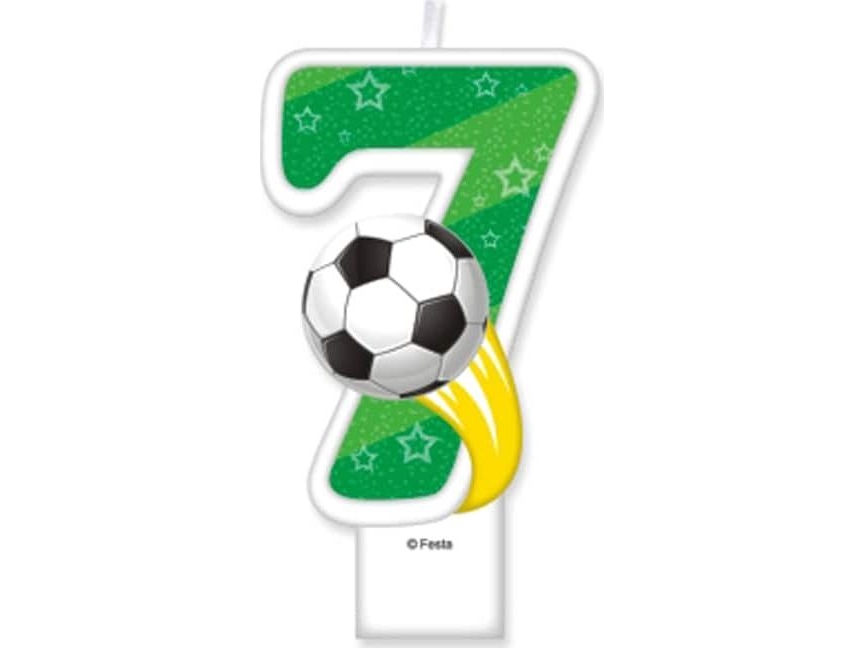 MK Stearinlys nummer Fodbold - 7 - syv universelle