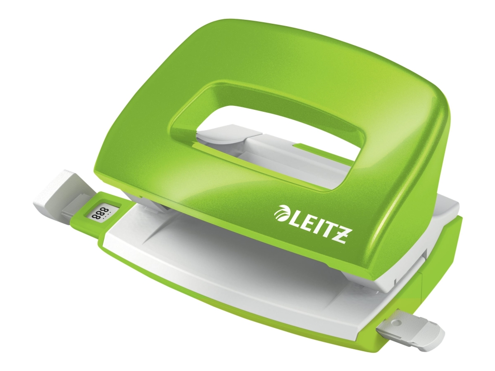 Hulapparat Leitz NeXXt WOW Mini, 2 huls 10 ark Grøn