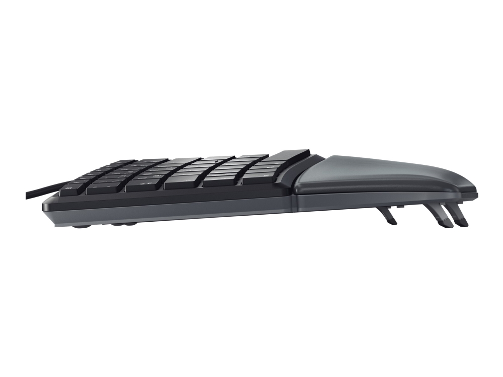 Cherry Desktop KC 4500 ERGO [UK] Ergonomisk sort buet ergonomisk tastatur, med kabel
