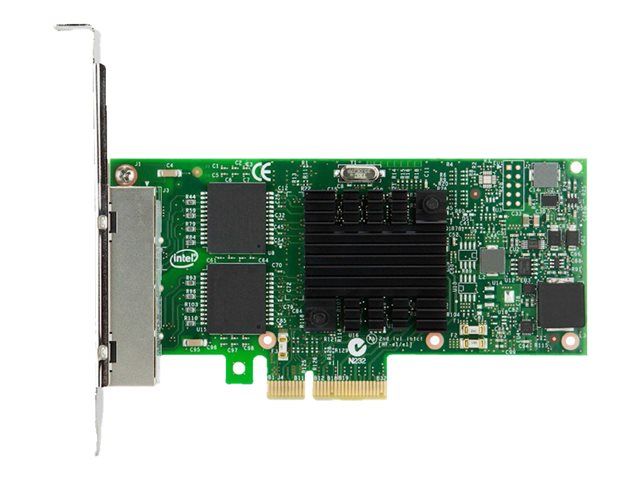 Lenovo Intel I350-T4 4xGbE BaseT, Sisäinen, Langallinen, PCI Express, Ethernet, 1000 Mbit/s, Vihreä, Metallinen