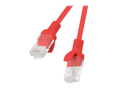 Lanberg - Patchkabel - Rj-45 (Stecker) Auf Rj-45 (Stecker) - 25 Cm - Utp - Cat 6 - Bruchsicher, Vergossen - Rot, Ral 3017