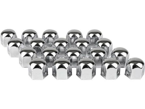 Eufab 15231 Radschraubenkappe Passend Für 19 Mm Chrom Metall