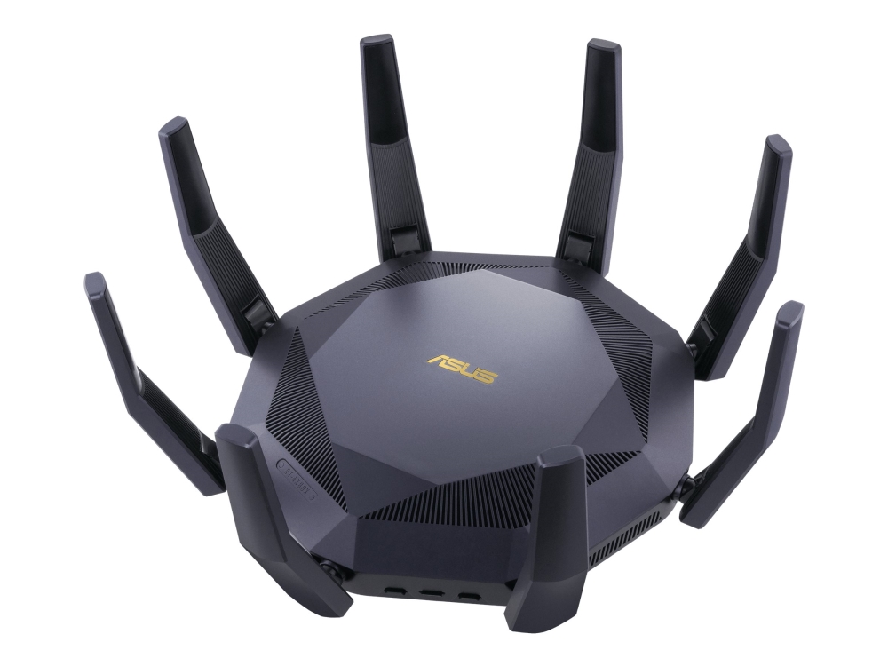 ASUS RT-AX89X - Trådløs router 8-port switch - 10GbE - WAN-porte: 2 - Wi-Fi 6 - Dual Band