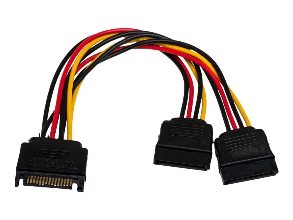 Akyga - Strøm-Splitter - Sata Strøm (Han) Til Sata Strøm (Hun) - 15 Cm