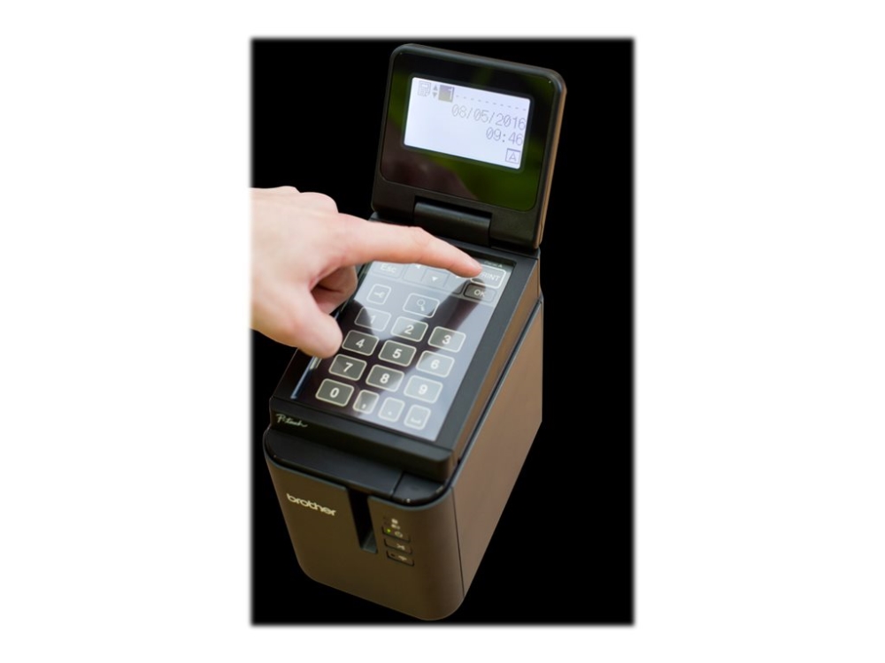 Brother P-Touch PT-P950NW - Etiketprinter - termo transfer - Rulle (3,6 cm) - 360 x 720 dpi - op til 60 mm/sek. - USB 2.0, LAN, Wi-Fi(n) - skærer
