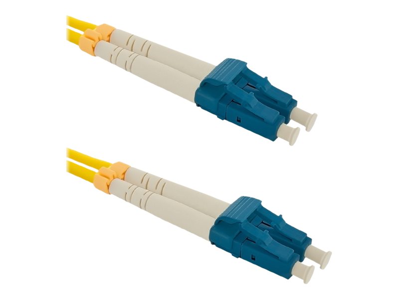 Qoltec - Patchkabel - Lc/Upc Enkelttilstand (Han) Til Lc/Upc Enkelttilstand (Han) - 1 M - Fiberoptik - Duplex - 9 / 125 Micron - Halogenfri - Gul