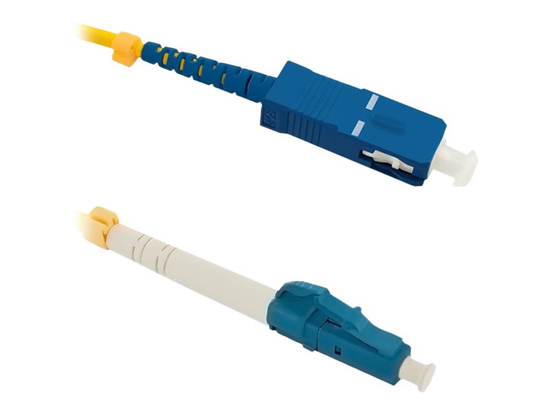 Qoltec - Patchkabel - Lc/Upc Enkelttilstand (Han) Til Sc/Upc Enkelttilstand (Han) - 1 M - Fiberoptik - Simplex - 9 / 125 Micron - G.652D - Halogenfri