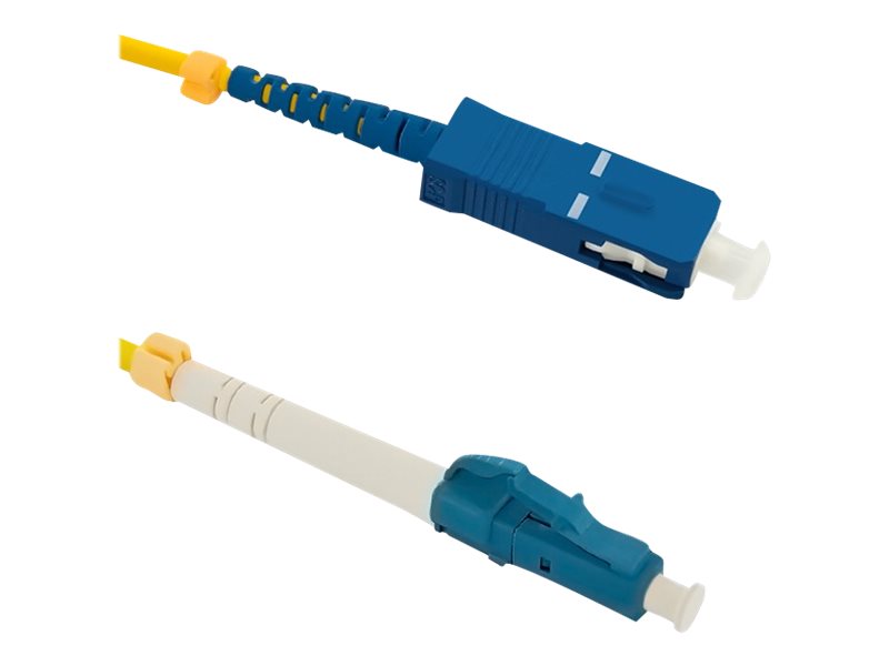 Qoltec - Patchkabel - Lc/Upc Enkelttilstand (Han) Til Sc/Upc Enkelttilstand (Han) - 50 Cm - Fiberoptik - Simplex - 9 / 125 Micron - G.652D - Halogenf