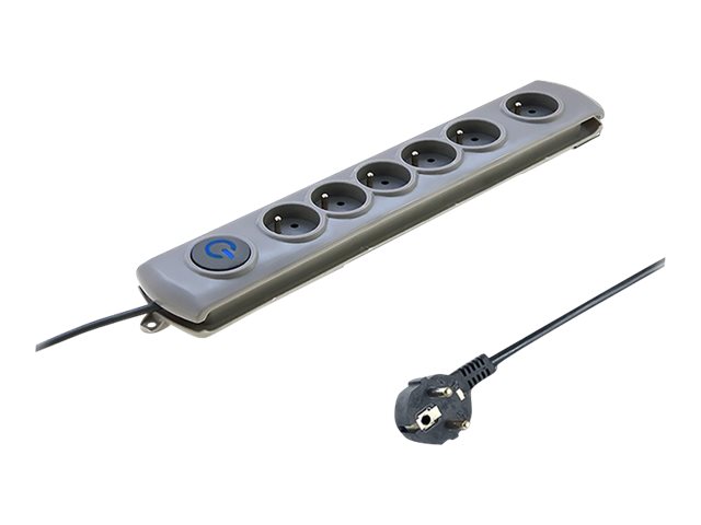 Qoltec 50166, 6 AC-pistorasia(a), Tyyppi F, 230 V, 50 Hz, 16 A, 3680 W