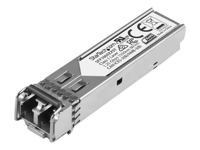 Startech.Com Msa Unkodiertes Kompatibles Sfp-Modul, 1000Base-Zx, 1Gbe Single Mode (Smf) Glasfaser-Transceiver, 1Ge Gigabit Ethernet Sfp, Lc-Stecker,