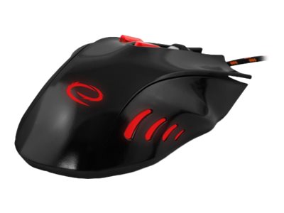 Extreme Mx401 Hawk - Maus - Rechtshänder - Optisch - 7 Tasten - Kabelgebunden - Usb - Schwarz-Rot