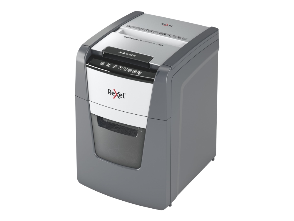 Rexel Makulator Optimum AutoFeed+ 100X krydsmakulering, 4x28mm P4, 100 ark