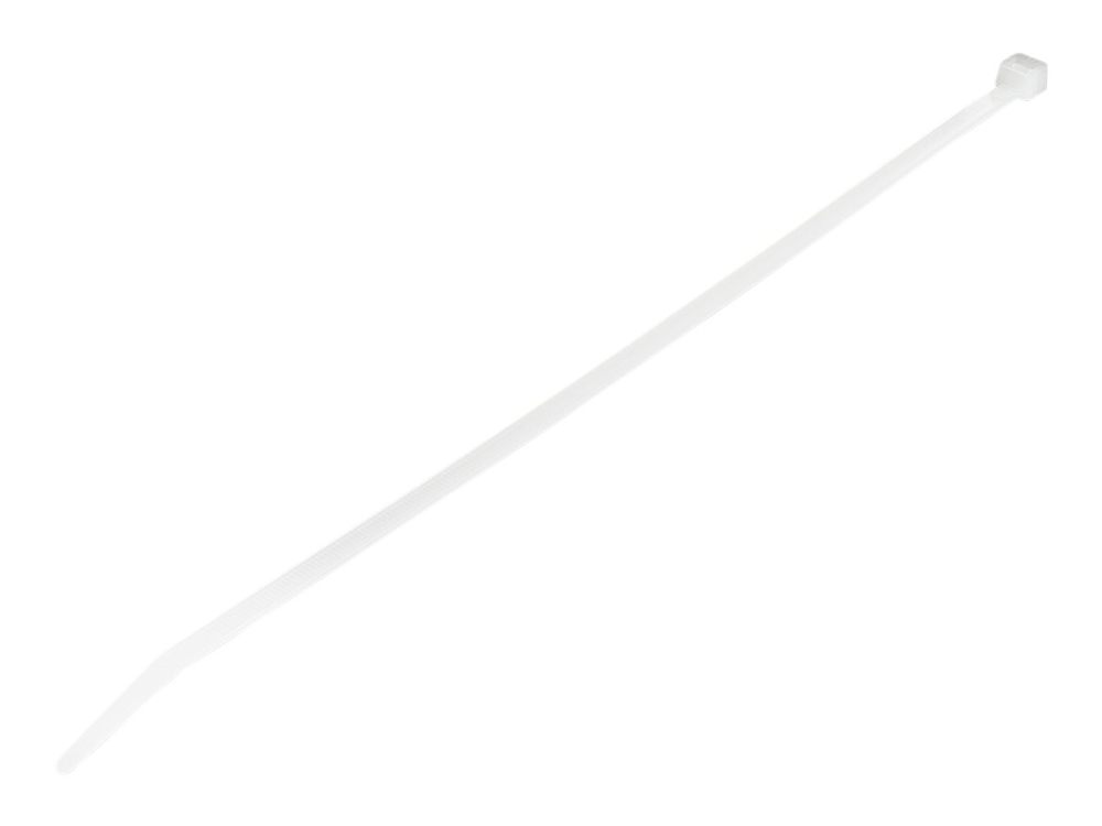 StarTech.com 25cm kabelkopplingar - 4mm bred, 68mm buntdiameter, 22kg draghållfasthet, självlåsande spärrband för nylon med böjd spets, 94 V-2/UL listad, 100-pack - vitt - Kabelsamlare - 25.4 cm - vit - TAA-kompatibel (paket om 100) | EL Artiklar - Vägar & tillägg - Buntband | GameStuff