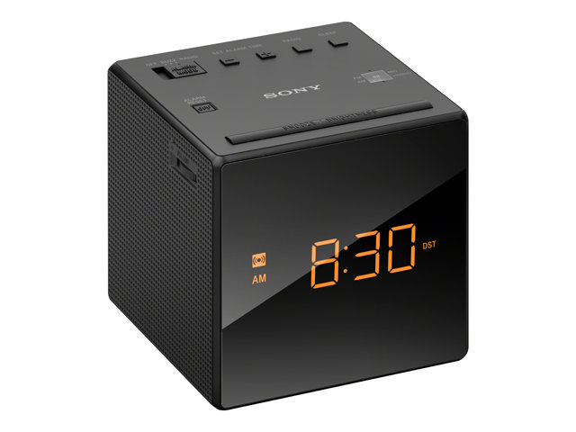 Sony ICF-C1 - Klockradio - 100 mW - svart | TV, Ljud & Bild - Stereo - Radio (DAB och FM) | GameStuff