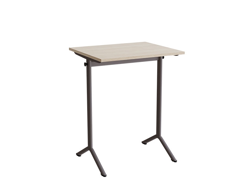 Bord Atlas 1130, 700x600 mm, vitpigmenterat t.ex., gråt stativ | Skrivbord för kontor | GameStuff