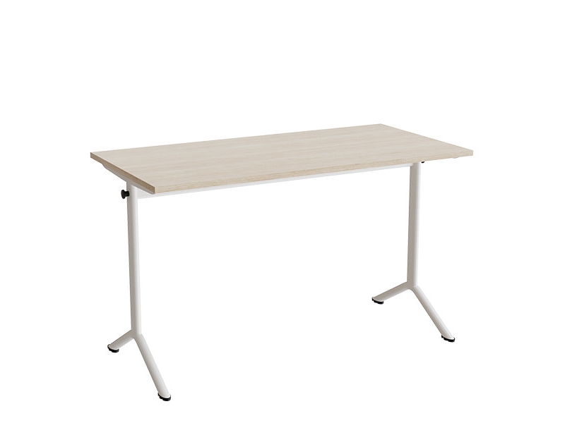 Bord Atlas 1130, 1200x600 mm, vitpigmenterat t.ex., rödt stativ | Möbler - Bord - Kontorsbord | GameStuff