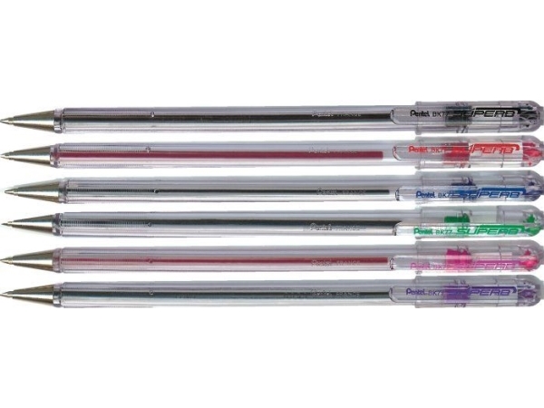 Pentel Ballpoint Pen Bk77 Superb Red (42K005b)